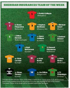 Sheridan Insurances Breffni Allstars Team of the week – Week 2