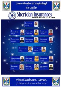 2016 Sheridan Insurances Breffni Allstars Announced