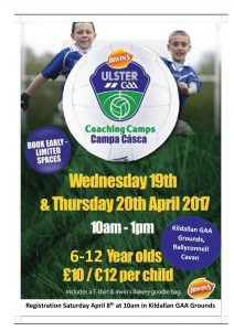 GAA Easter Camp at Kildallan GAA Grounds