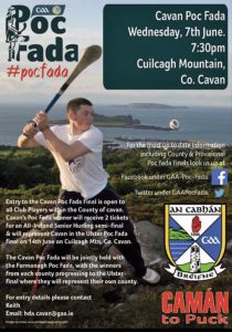 Cavan Poc Fada on 7th June