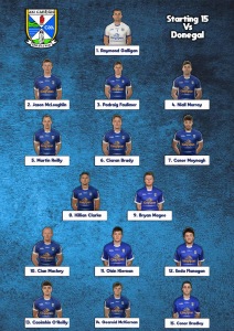 Senior Team to play Donegal