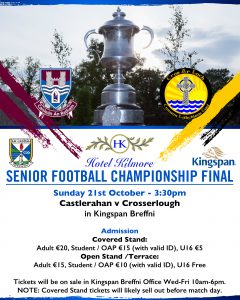 Ticket Information for Hotel Kilmore SFC Final