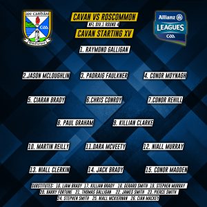 Cavan Panel to play Roscommon