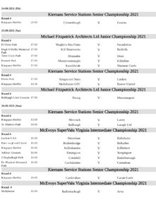 Cavan GAA Championship Round 4 Fixtures