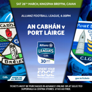 Allianz Football League Round 7 Cavan V Waterford